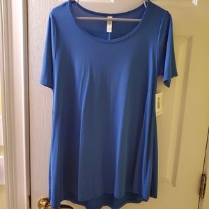 Lularoe solid blue Perfect T